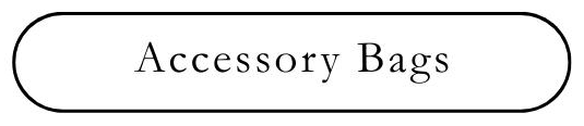 Black text 'Accessory Bags' in a rectangular button shape with rounded ends. Background is white.